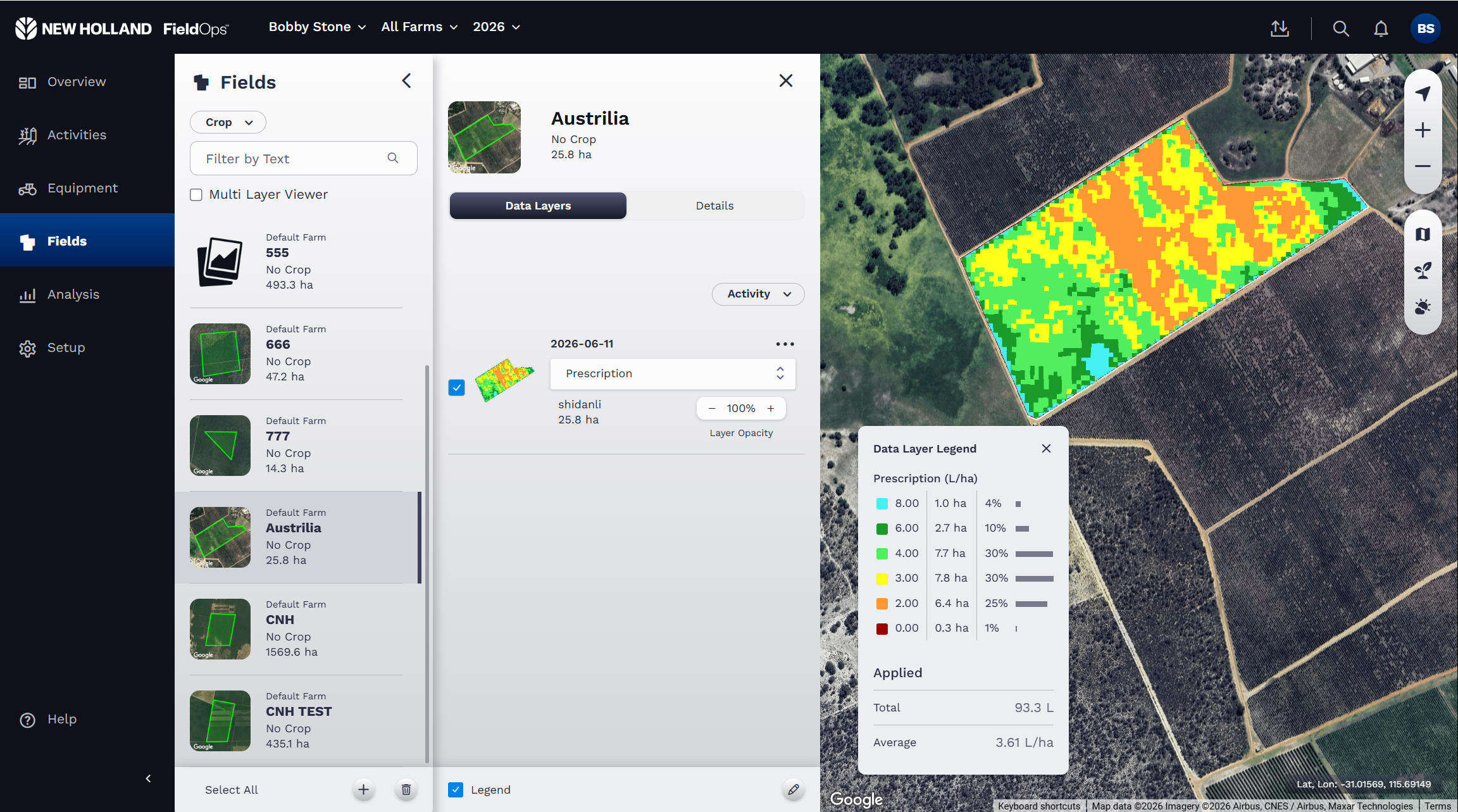 One-click FieldOps sync for New Holland and Case IH